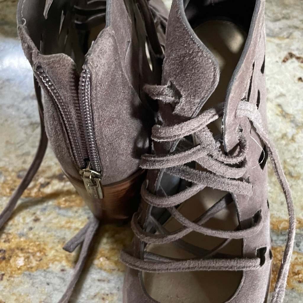 Women's Suede Lace-Up Ankle Boots